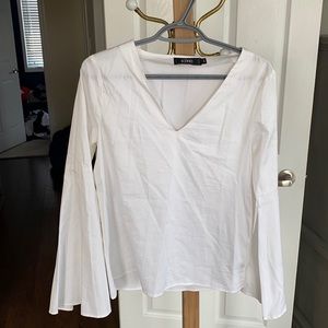 Long sleeve white dress shirt. Size medium